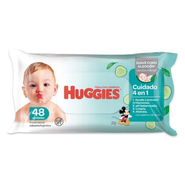 Huggies Toallitas Húmedas Cuidado 4 en 1 x48 u