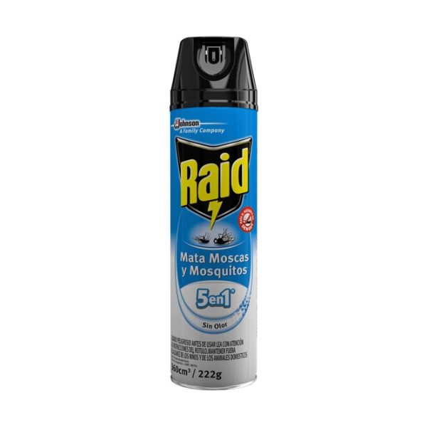 Raid Mata Moscas y Mosquitos sin Olor x360 ml