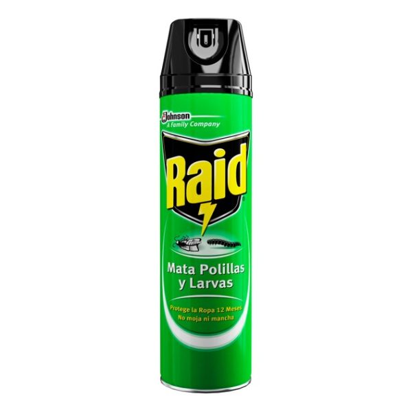 Raid Insecticida Mata Polillas y Larvas x390 ml