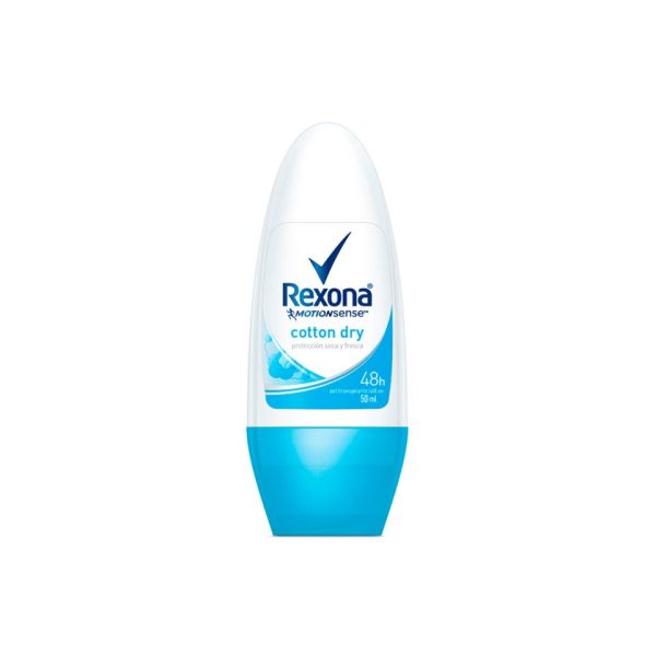 Rexona Antitranspirante Roll On Active Motion/Cotton Dry x50 ml c/u - Imagen 2