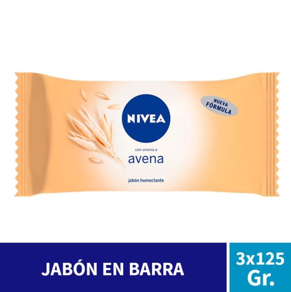Nivea Jabón Cremoso/Avena/Coconut Milk/Lavanda & Óleos x3 u de 125 gr c/u - Imagen 2