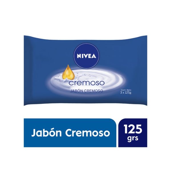 Nivea Jabón Cremoso/Avena/Coconut Milk/Lavanda & Óleos x3 u de 125 gr c/u