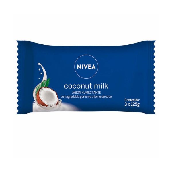 Nivea Jabón Cremoso/Avena/Coconut Milk/Lavanda & Óleos x3 u de 125 gr c/u - Imagen 3