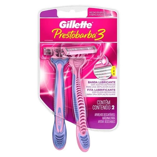 Gillette Prestobarba 3 Mujer Banda Lubricante x2 u