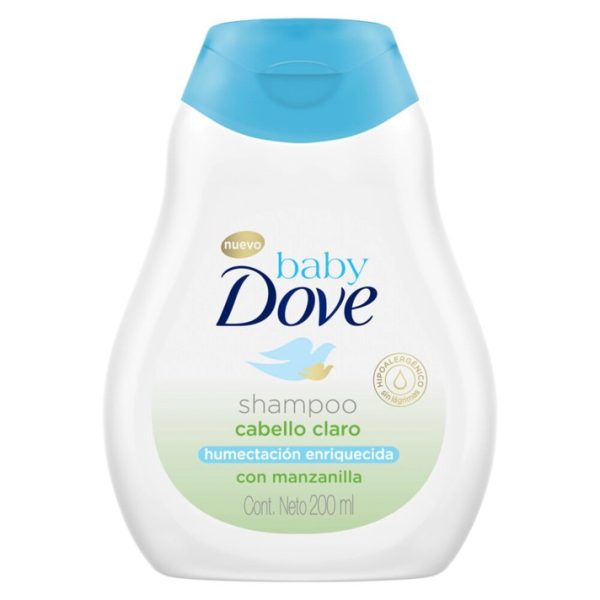 Dove Baby Shampoo Cabello Claro/Rizado Hipoalergénico x200 ml c/u
