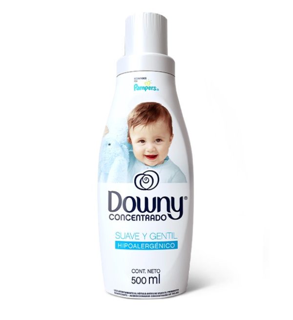 Downy Suavizante Concentrado Hipoalergénico Agua Fresca/Adorable/Brisa de Verano/Primavera/Lirios de Campo/Suave y Gentil Botella x500 ml