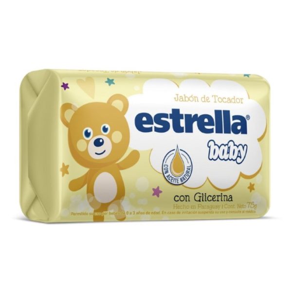 Estrella Baby Jabón Glicerina/Suavidad Natural/Duerme Feliz x75 gr c/u - Imagen 2