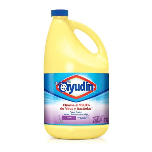 Ayudín Lavandina Triple Poder Glaciar/Lavanda x4 L c/u - Imagen 2