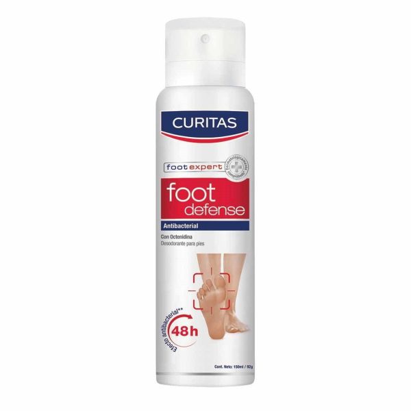 Curitas Desodorante Antibacterial para Pies Foot Defense x150 ml