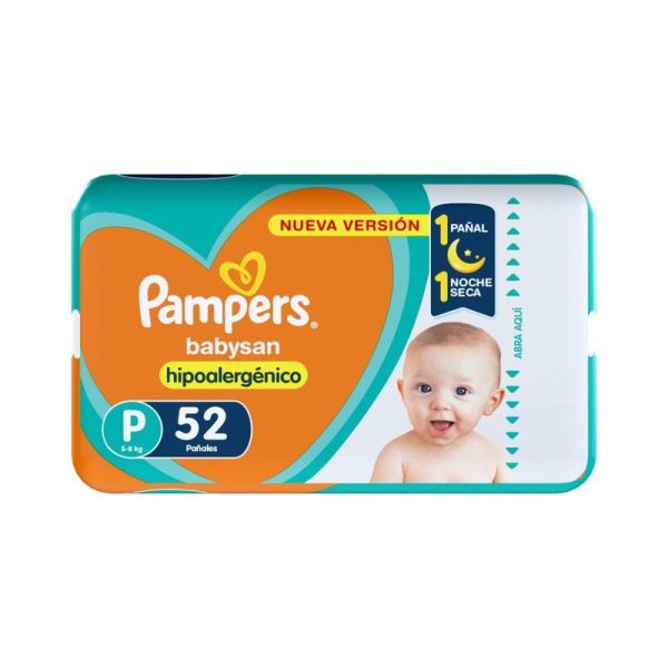 Pampers Babysan Pañal Hipoalergénico Pequeño x52 u