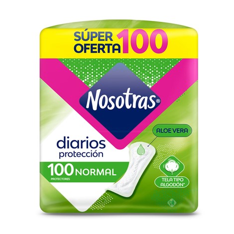 Nosotras Protectores Diarios Normal x100 u