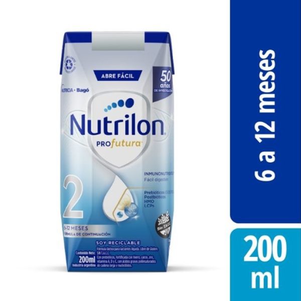 Nutrilon Pro Futura 2 Fórmula Láctea de 6 a 12 meses Brick x200 ml