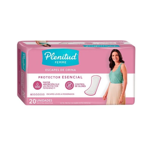 Plenitud Protector Esencial para Escapes de Orina x20 u