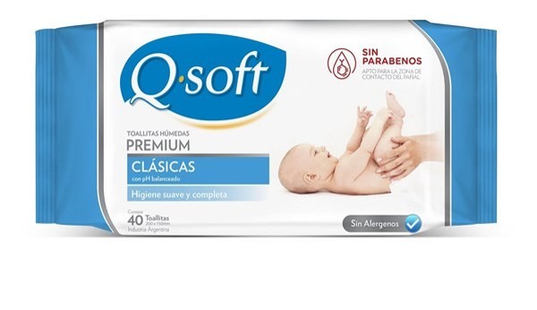 Q-Soft Toallitas Húmedas Premium Clásica x40 u