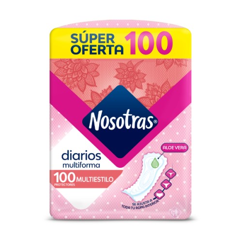 Nosotras Protectores Diarios Multiestilo x100 u