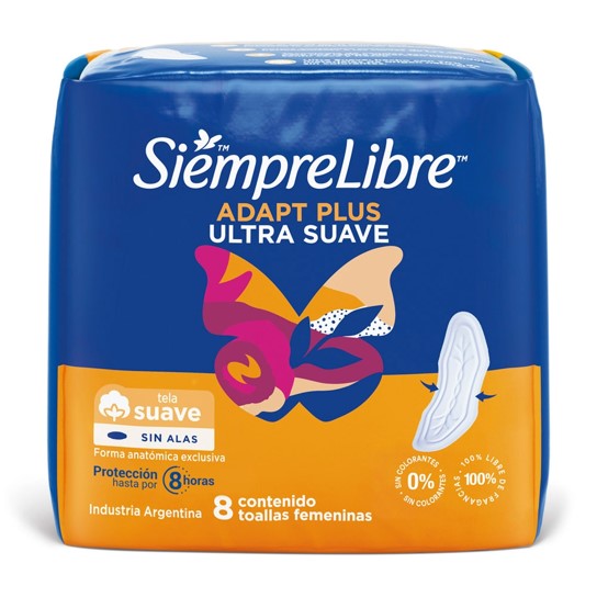 Siempre Libre Adapt Plus Ultra Suave x8 u