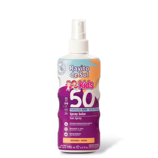 Rayito de Sol Spray Solar Kids FPS 50 x195 ml