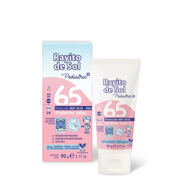 Rayito de Sol Protector Solar Pediatric Crema FPS 65 x90 g