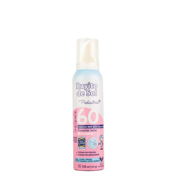 Rayito de Sol Mousse Solar Pediatric FPS 60 x150 ml