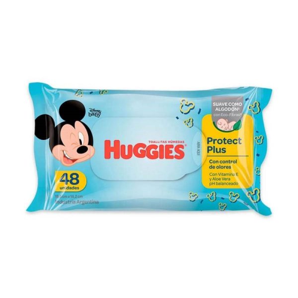 Huggies Toallitas Húmedas Protect Plus Control de Olores x48 u - Imagen 2