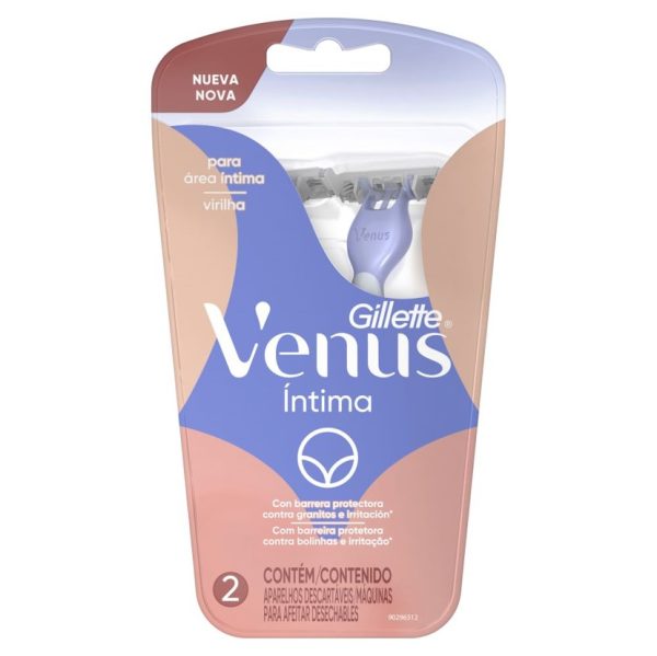 Gillette Venus Íntima Máquina Descartable para Afeitar x2 u
