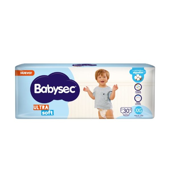 Babysec Ultrasoft Pañales XXG x30 u