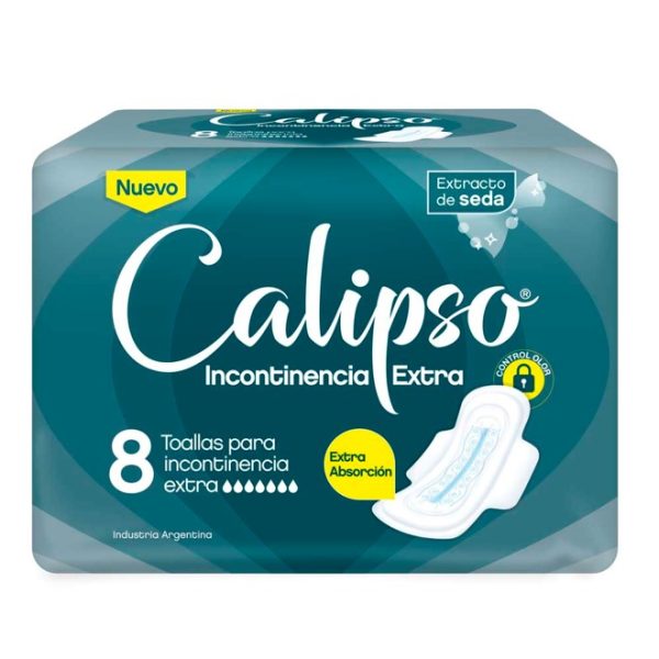 Calipso Incontinencia Extra Toallita Femenina x8 u