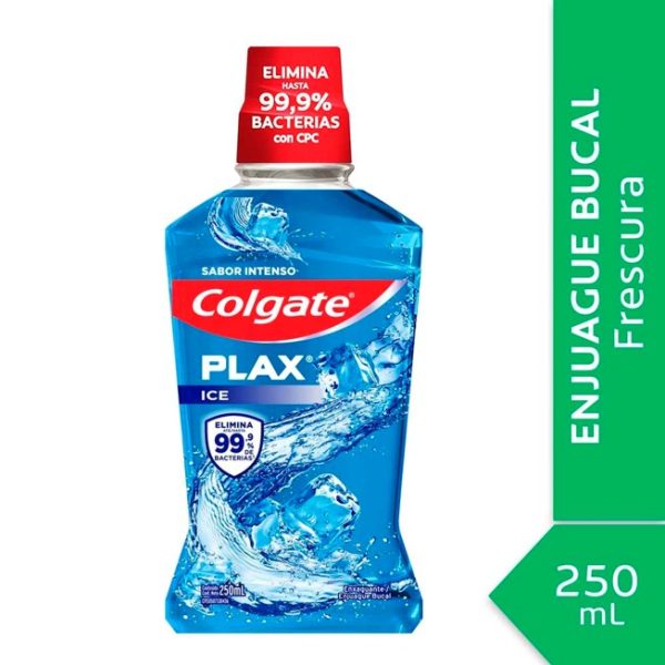 Colgate Plax Ice Sabor Intenso Enjuague Bucal x250 ml