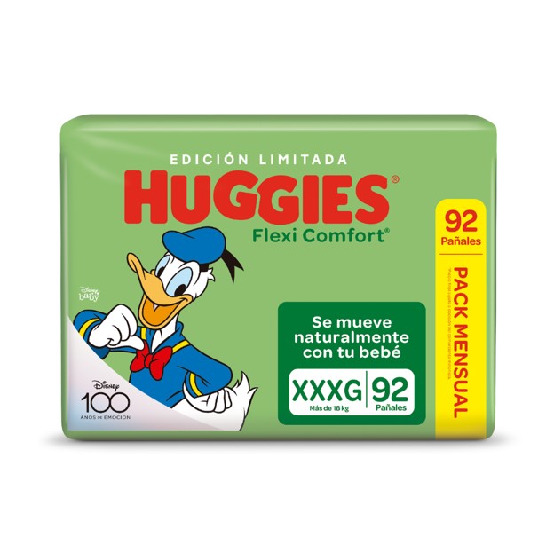Huggies Flexi Comfot Pack Mensual XXXG x92 u