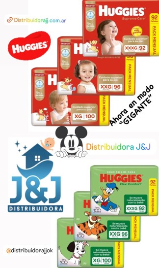 Nuevo Ingreso Huggies Flexi Comfort y Supreme Pack Mensual