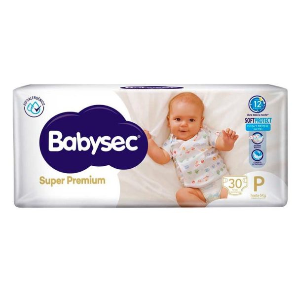 Babysec Pañales Super Premium P x30