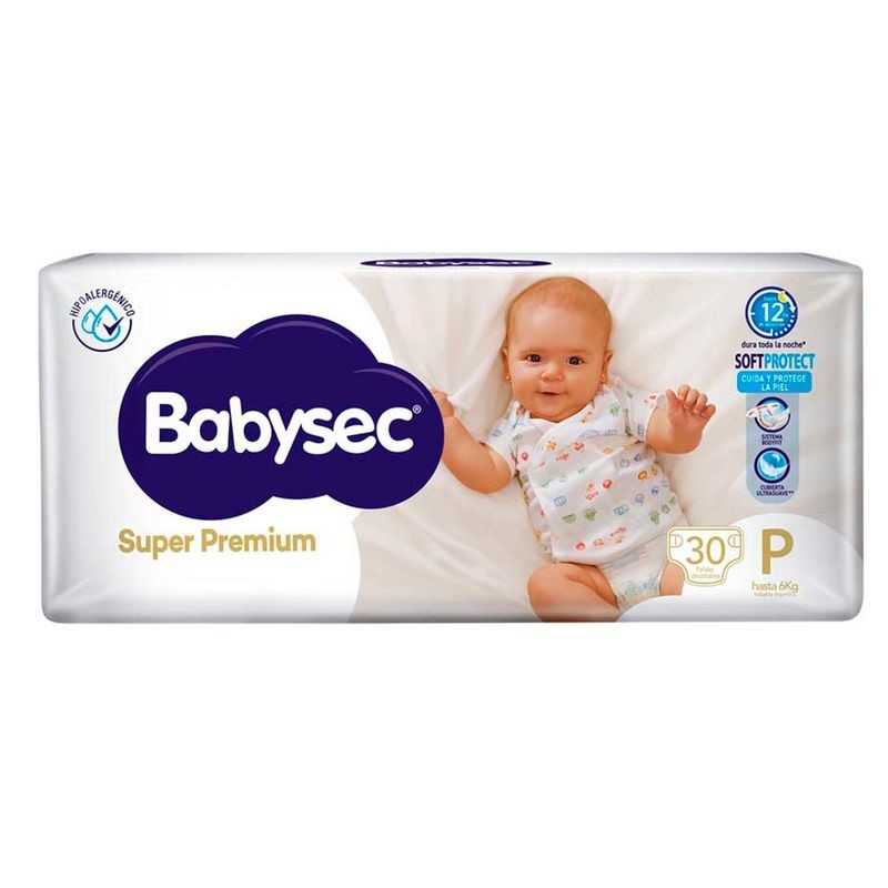 Babysec Pañales Super Premium P x30