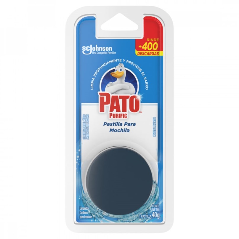 Pato Purific Pastilla Para Mochila de Inodoro Rinde + de 400 Descargas x1 u