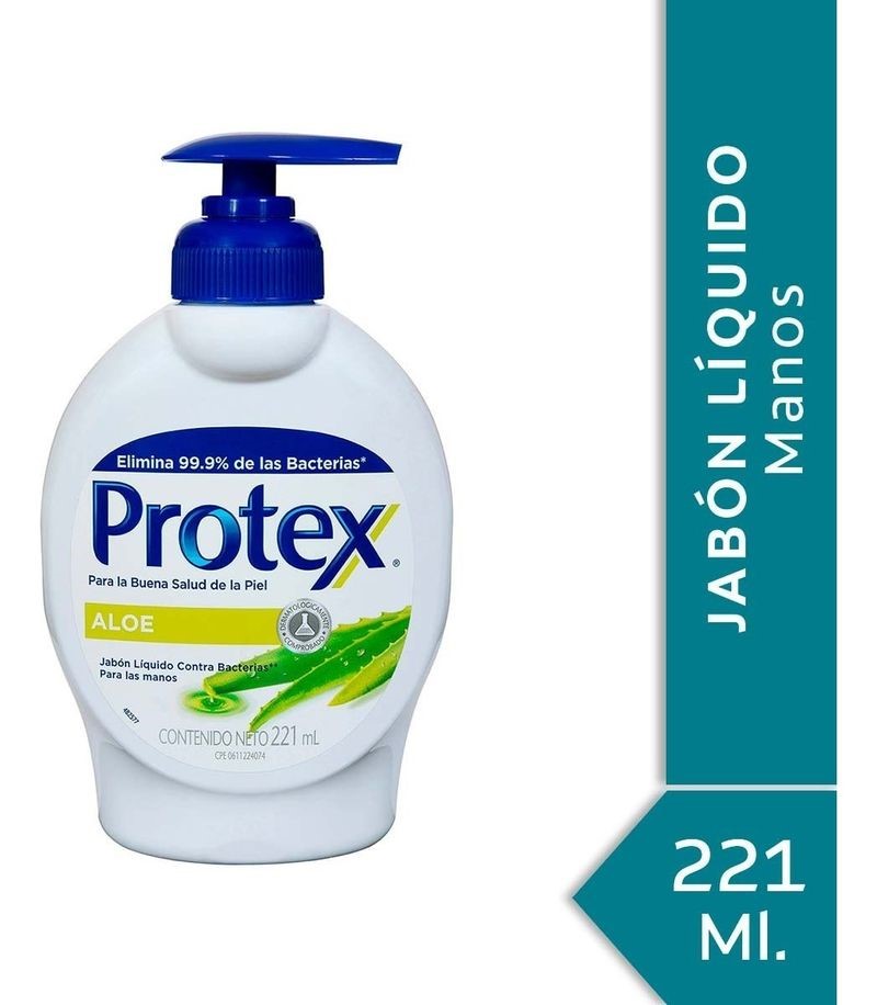 Protex Aloe Jabón Líquido Manos x221 ml