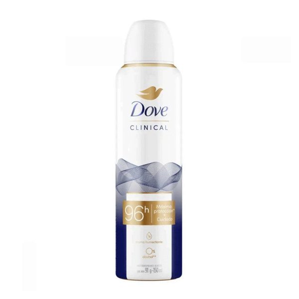 Dove Desodorante Antitranspirante en Aerosol Clinical 96hs x150 ml - Imagen 2