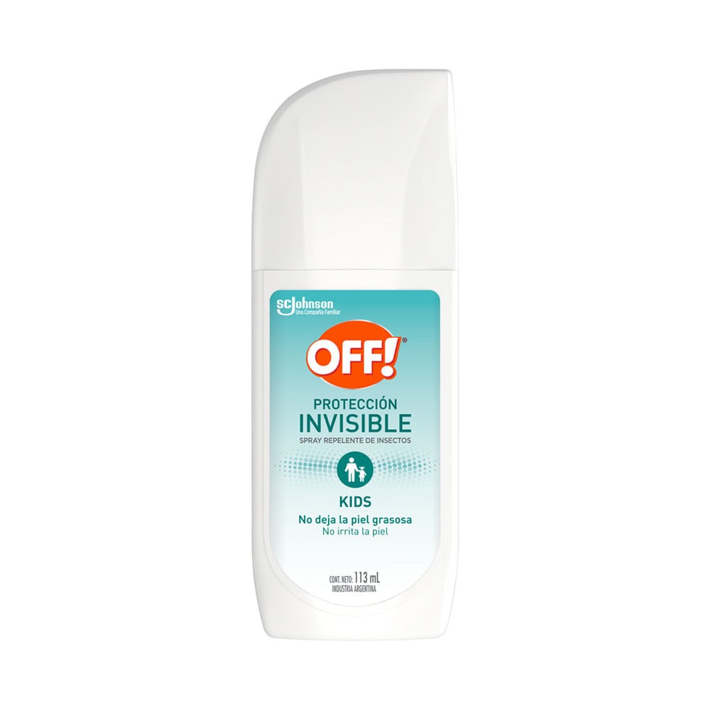 Off Kids Repelente en Spray Para Niños Protección Invisible x113 ml