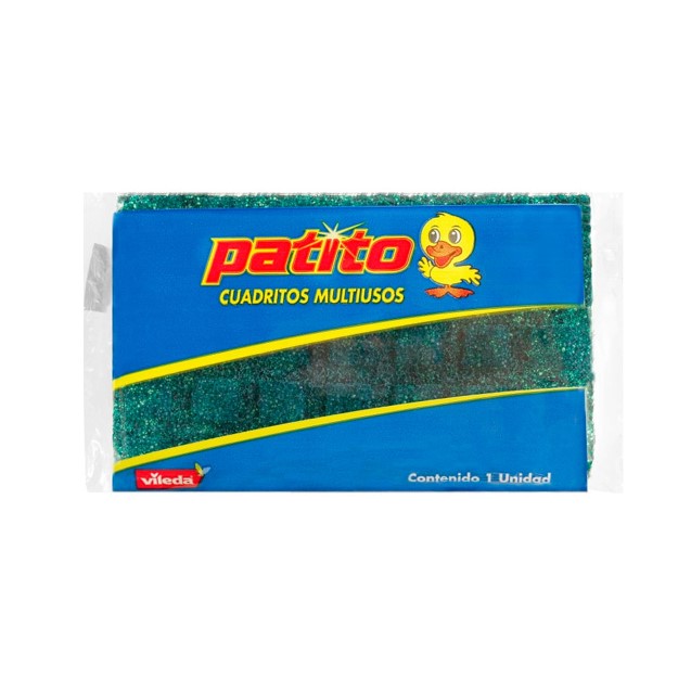 Patito Esponja Cuadrados Multiusos x1 u
