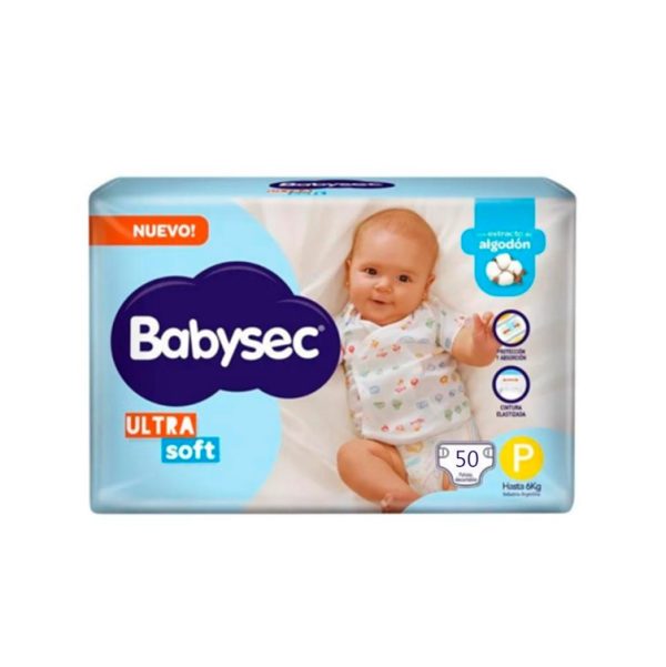 Babysec Pañales Ultra soft P x50 u - Imagen 2