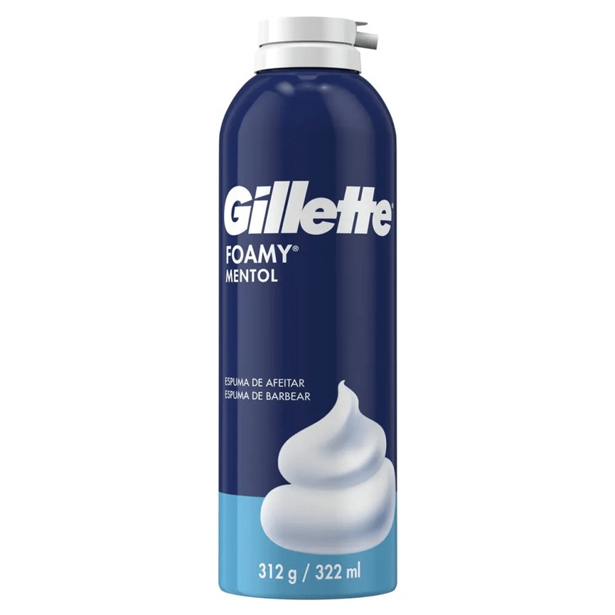 Gillette Foamy Mentol Espuma de Afeitar x312 g