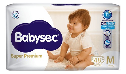 Babysec Pañales Super Premium M x48 u - Imagen 2