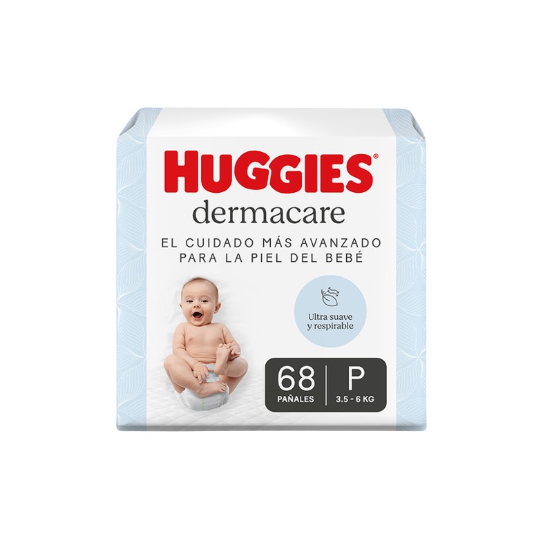 Huggies Pañales Dermacare P x68 u