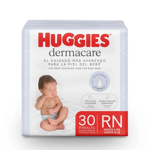 Huggies Pañales Dermacare RN x30 u